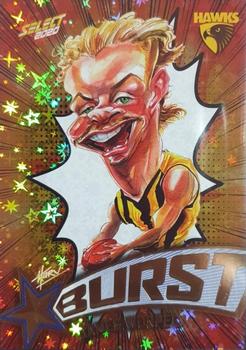 2020 Select Footy Stars - Starburst Caricature Explosion #SP40 James Worpel Front